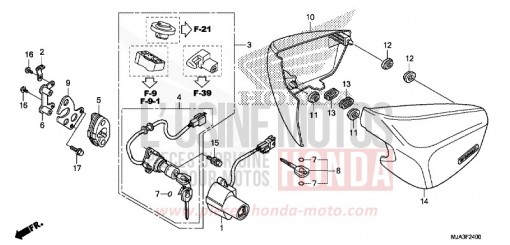 COUVERCLE LATERAL (VT750C/C2S/CA/CS) VT750CSD de 2013